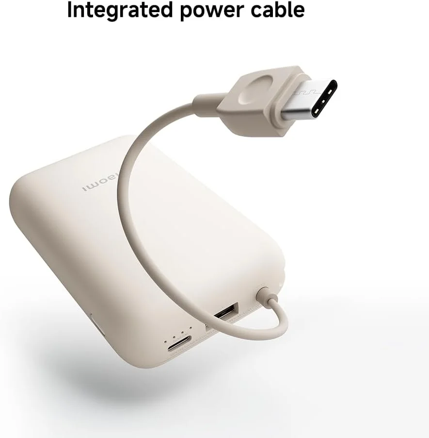 پاور بانک مینی شیائومی مدل Pocket Version با ظرفیت 10000 میلی آمپر ساعت - رنگ Tan