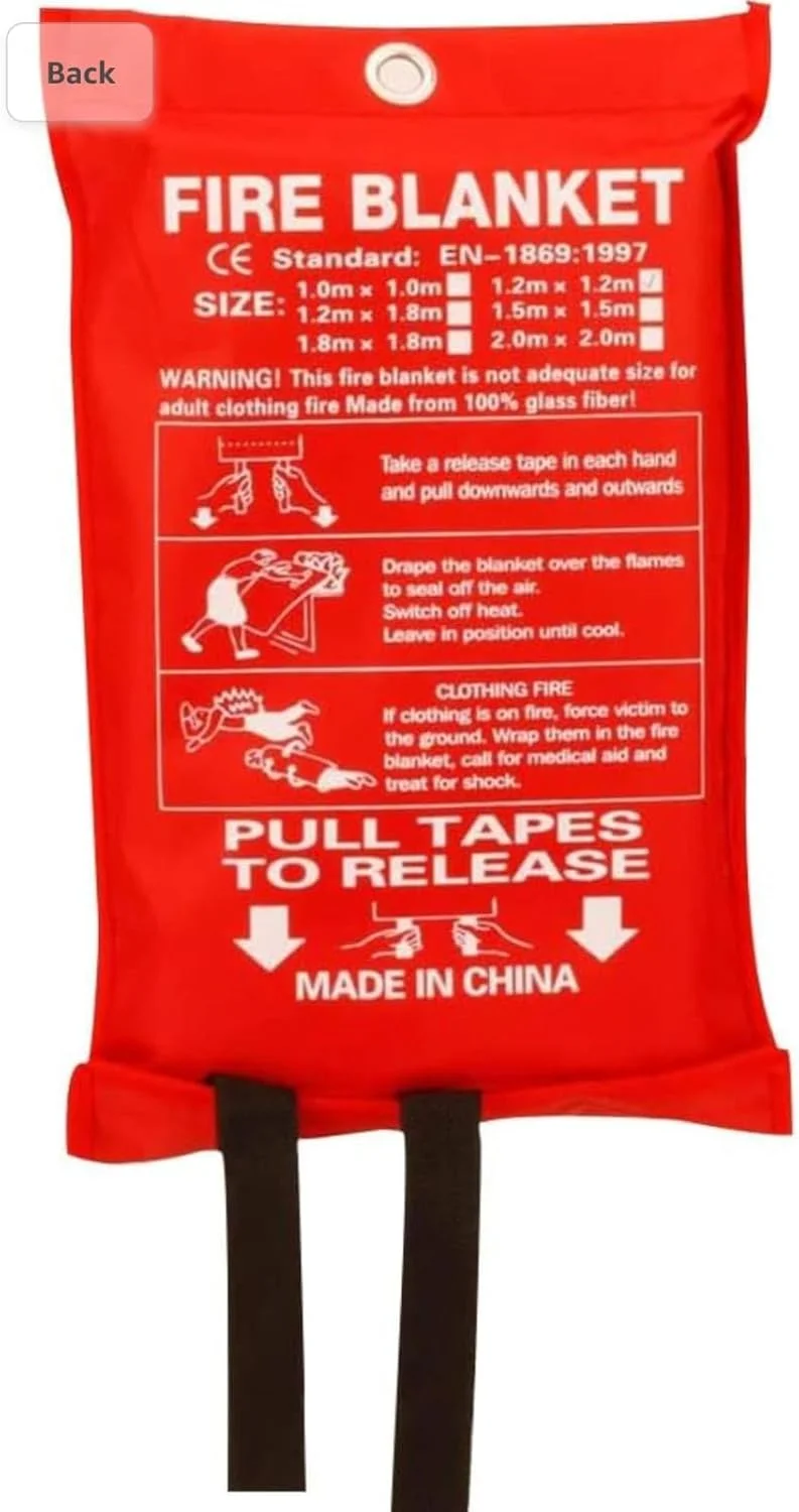 کپسول آتش نشانی پودر خشک 2 کیلوگرمی و پتوی اطفاء حریق مناسب برای: خانه ها، دفاتر، ساختمان ها، انبارها، مزارع، کارگاه های نجاری و غیره