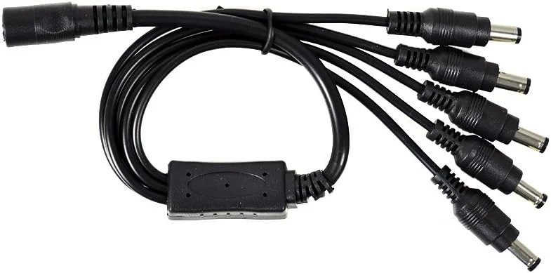 کابل تقسیم برق 1 به 5 PNI برای DVR و دوربین های مداربسته