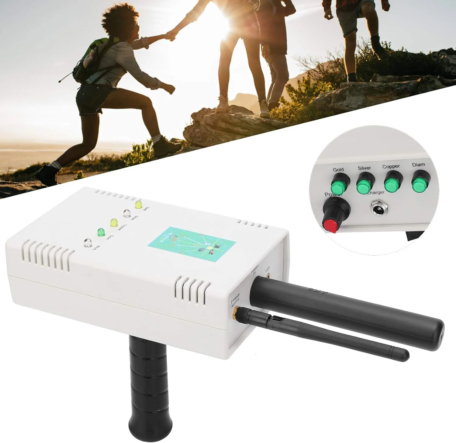 فلزیاب زیرزمینی قابل حمل با برد بلند 0-1200 متری برای جستجوی طلا، نقره، مس و سنگ های قیمتی (آمریکا)