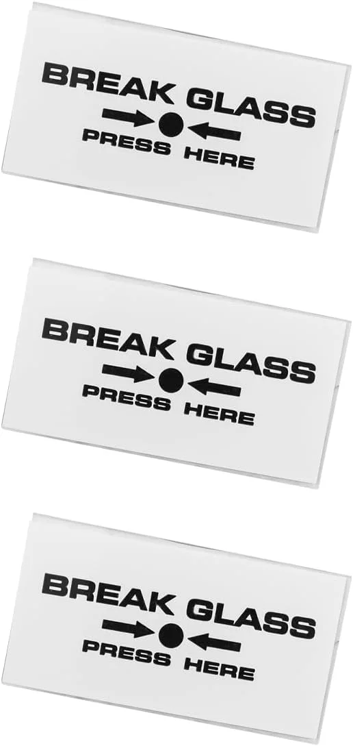 شیشه جایگزین برای شکستن (3 عدد)، نقاط تماس کنترل دسترسی مناسب برای اکثر آشکارسازهای آتش دستی شیشه جایگزین برای شکستن (3 عدد)، نقاط تماس کنترل دسترسی مناسب برای اکثر آشکارسازهای آتش دستی