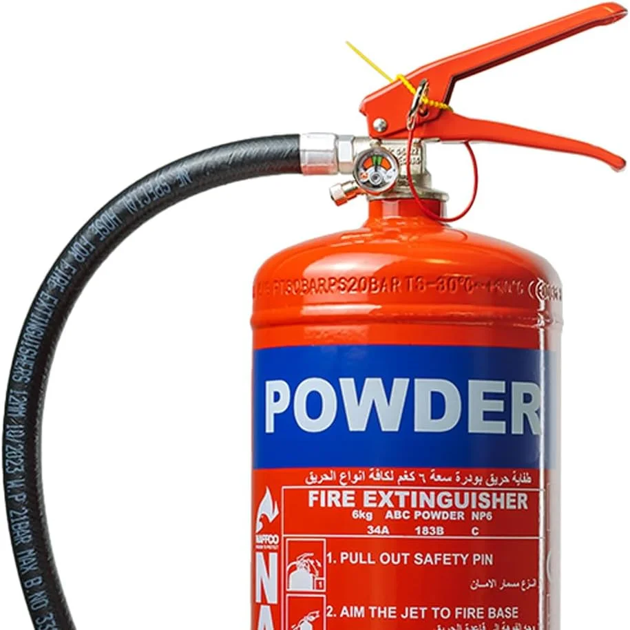 خاموش کننده پودری قابل حمل نافکو - دارای تاییدیه آتش نشانی - 6 کیلوگرم