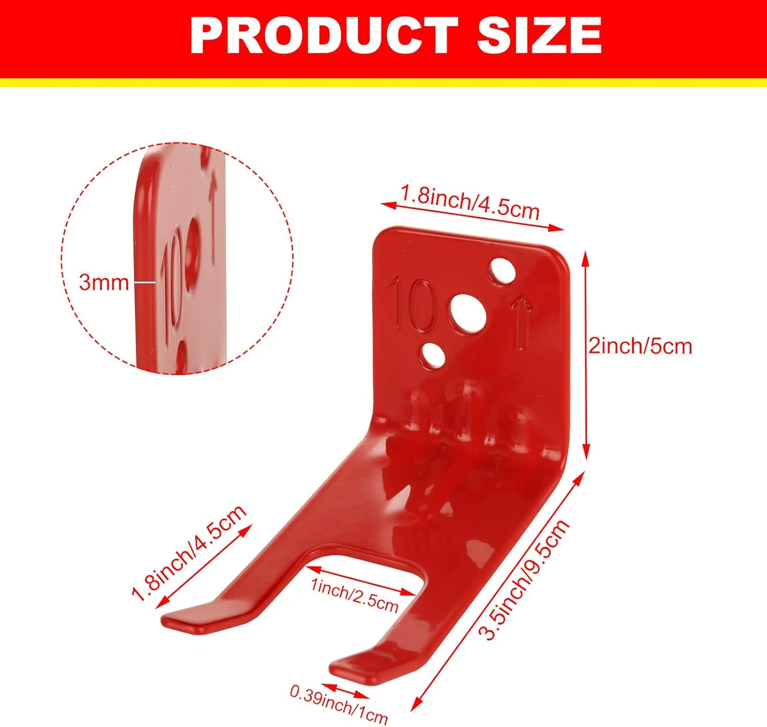 پایه نگهدارنده آتش نشانی یونیورسال MUXHEL، بسته 8 عددی، براکت آتش نشانی مدل چنگالی برای کپسول های 2.2 تا 5.9 کیلوگرمی، هولدر آتش نشانی قرمز رنگ برای تمامی کپسول های دارای شیار بدنه ولو پایه نگهدارنده آتش نشانی یونیورسال MUXHEL، بسته 8 عددی، براکت آتش نشانی مدل چنگالی برای کپسول های 2.2 تا 5.9 کیلوگرمی، هولدر آتش نشانی قرمز رنگ برای تمامی کپسول های دارای شیار بدنه ولو
