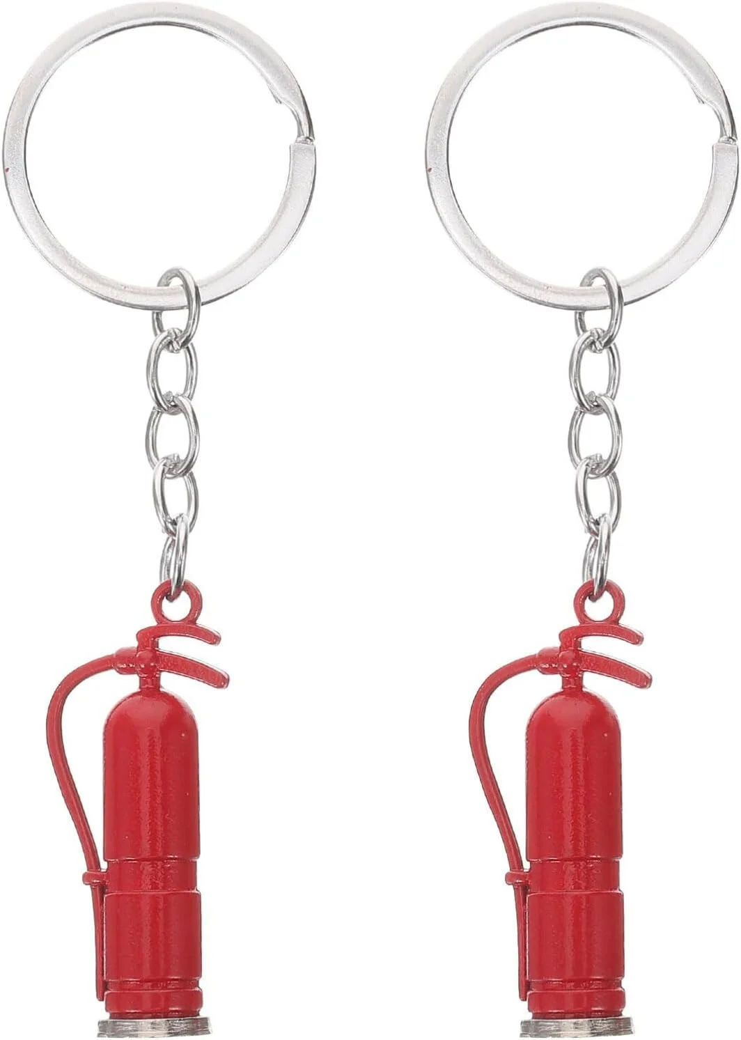 جاکلیدی کپسول آتش نشانی Luxshiny، 2 عدد، 9 سانتی متر، جاکلیدی آتشنشان، آویز کپسول آتش نشانی برای کوله پشتی، کیف دستی، آویز کیف، فارغ التحصیلی آتشنشان