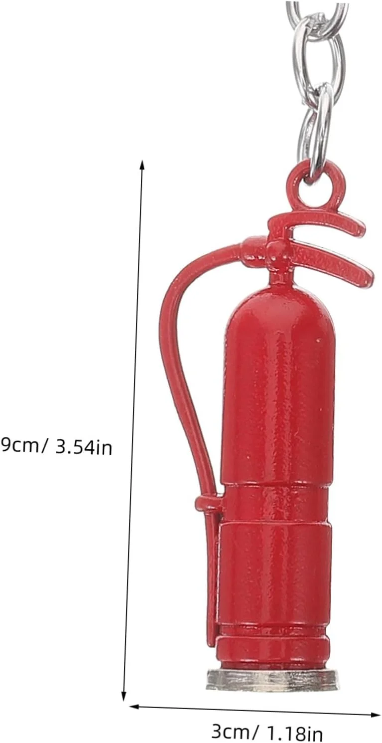 جاکلیدی کپسول آتش نشانی Luxshiny، 2 عدد، 9 سانتی متر، جاکلیدی آتشنشان، آویز کپسول آتش نشانی برای کوله پشتی، کیف دستی، آویز کیف، فارغ التحصیلی آتشنشان