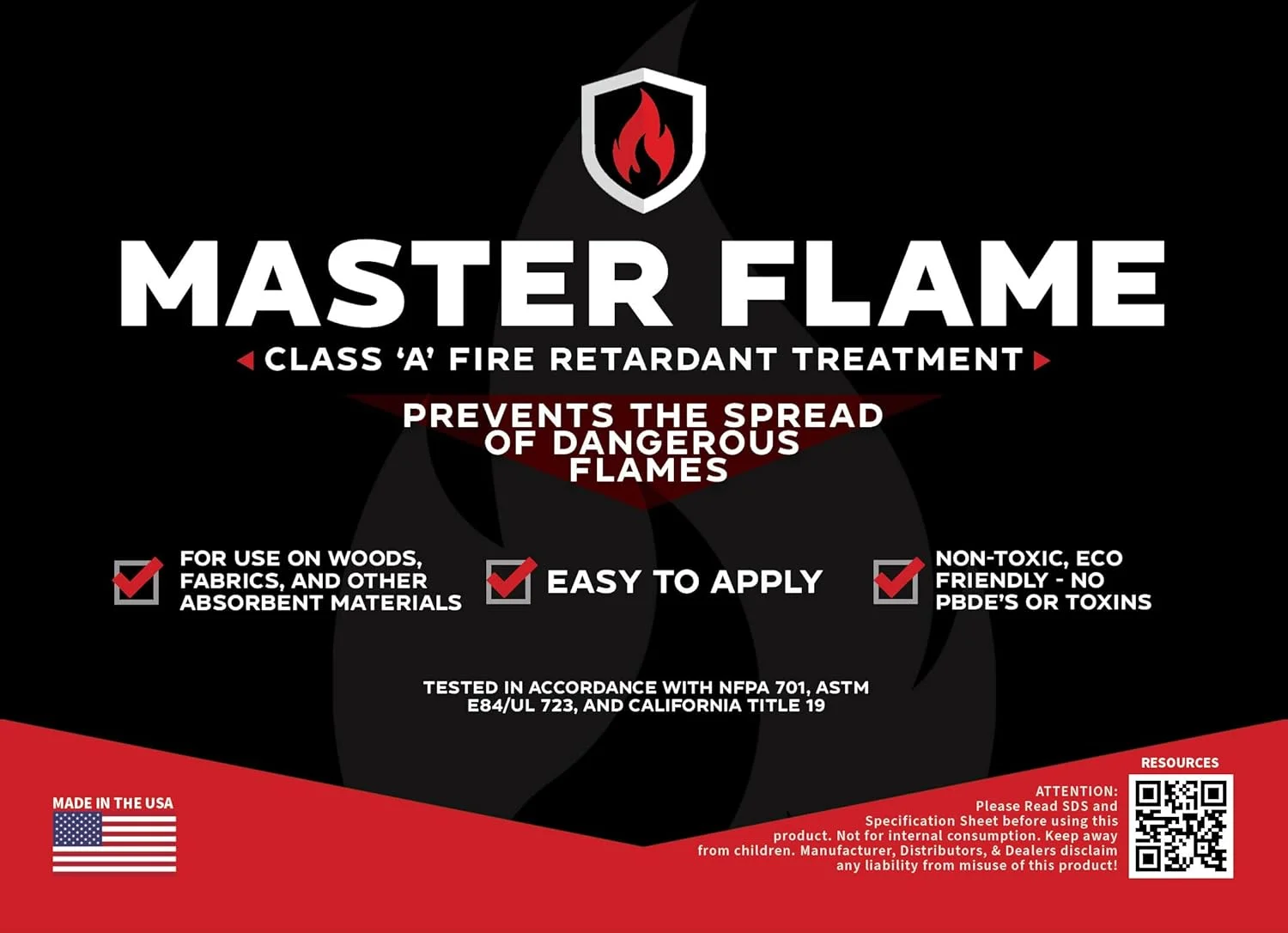 مستر فلیم - بازدارنده آتش کلاس A - حجم 1 گالن مستر فلیم - بازدارنده آتش کلاس A - حجم 1 گالن