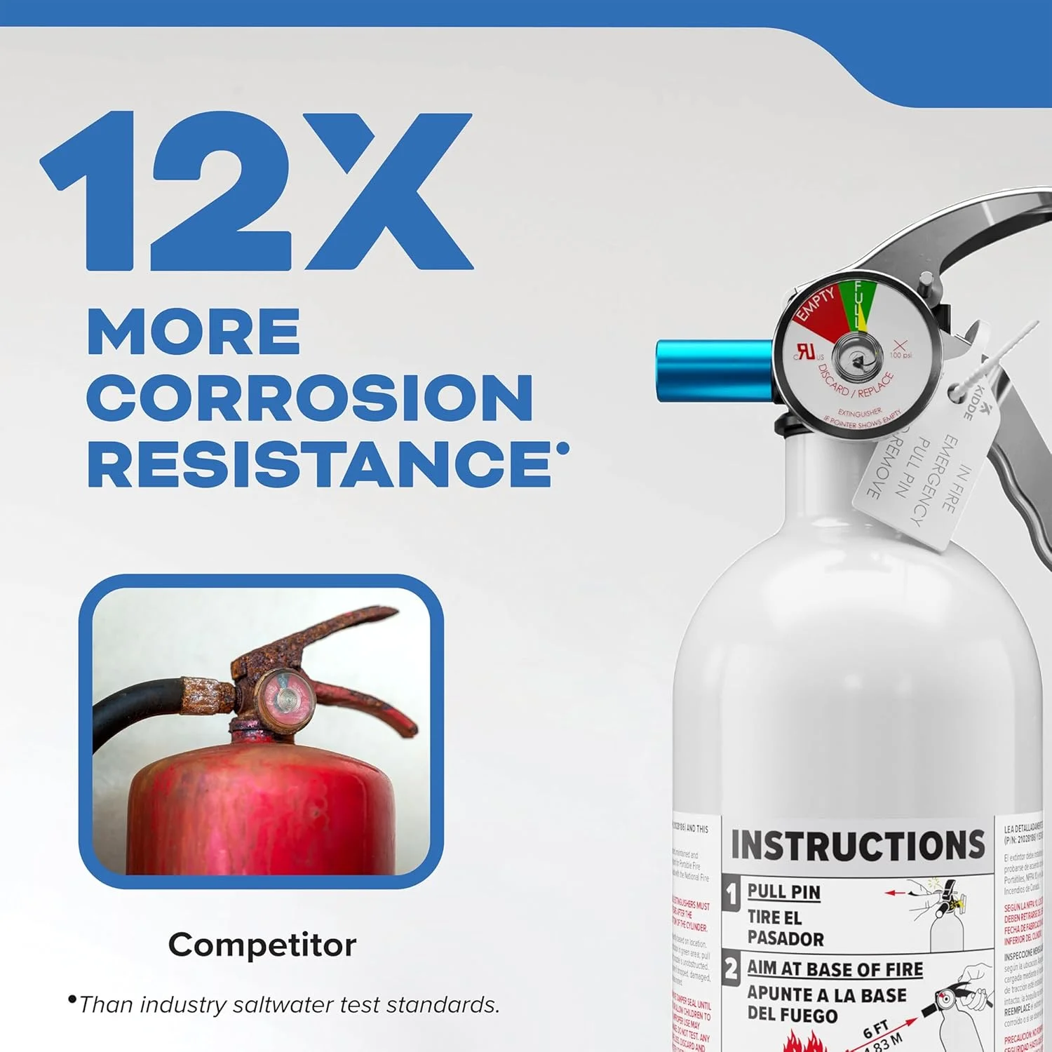 خاموش کننده آتش کید Mariner 5 برای قایق، یکبار مصرف 5BC