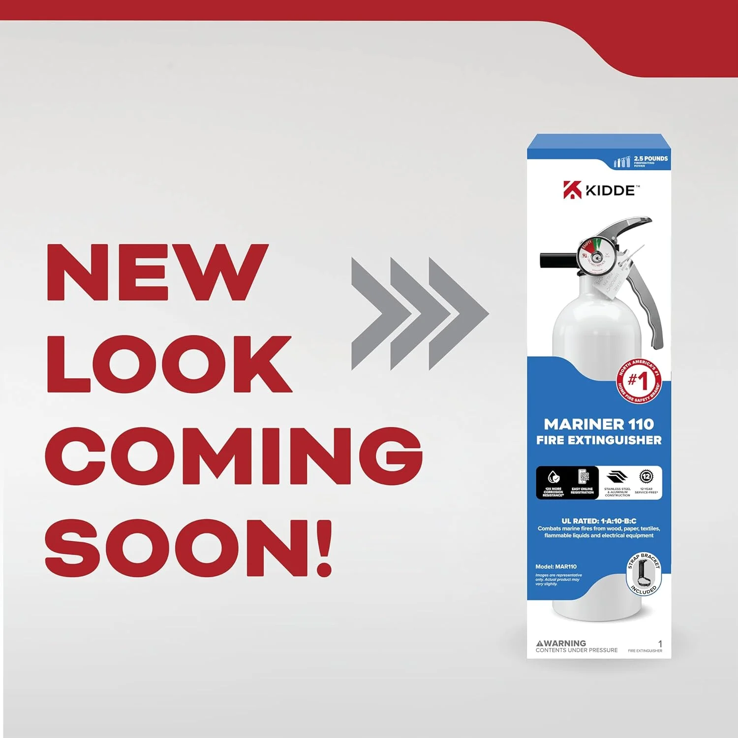 خاموش کننده آتش دریایی کیده مدل MAR110، سفید