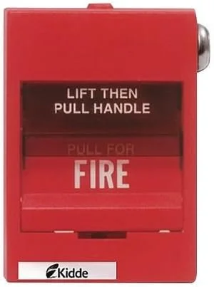 Kidde Fire Alarm Pull Station, Red, 3-5/8" D