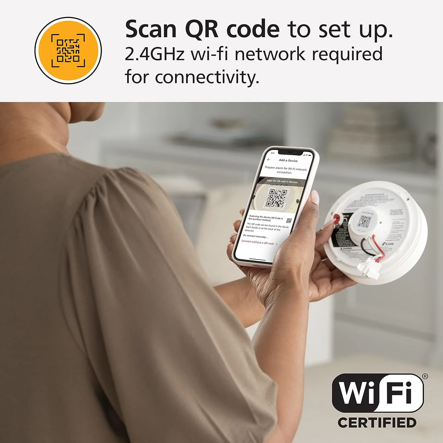 آشکارساز دود هوشمند Kidde، WiFi، دستگاه سازگار با Alexa، سیم کشی شده با پشتیبان باتری، هشدارهای صوتی و برنامه آشکارساز دود هوشمند Kidde، WiFi، دستگاه سازگار با Alexa، سیم کشی شده با پشتیبان باتری، هشدارهای صوتی و برنامه