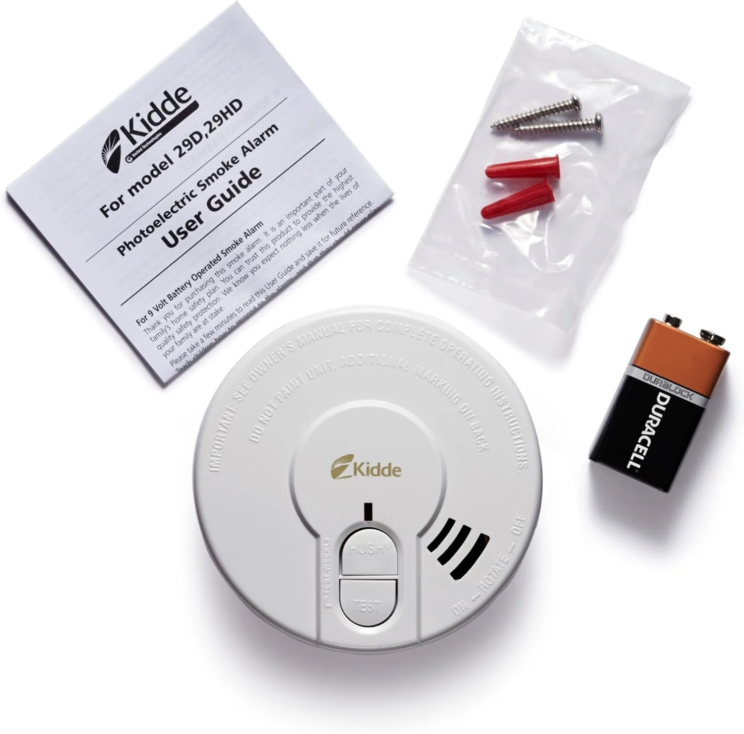 بسته دوتایی دزدگیر دود نوری Kidde 29HD، سفید بسته دوتایی دزدگیر دود نوری Kidde 29HD، سفید