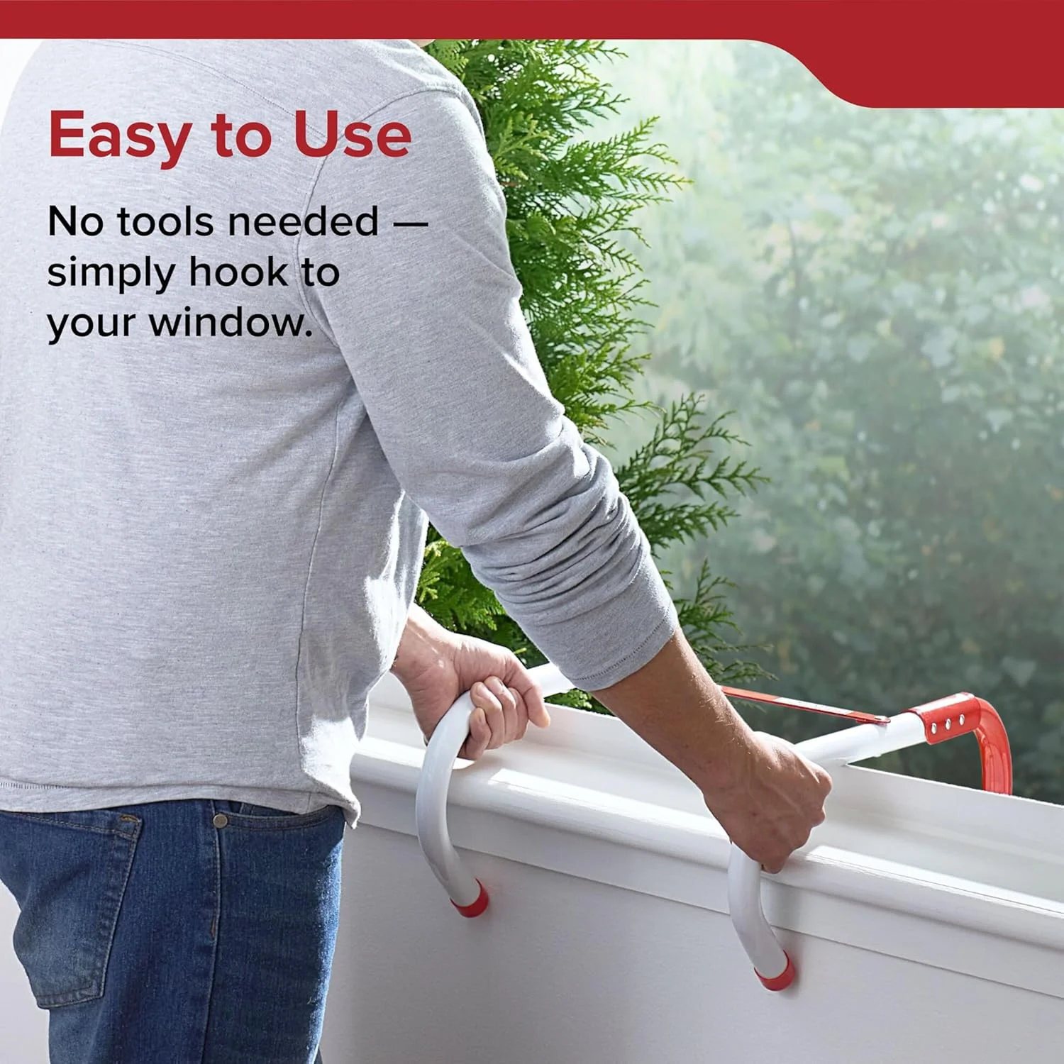 نردبان فرار از آتش کید، نردبان طنابی 2 طبقه، طول 4 متر، پله های ضد لغزش