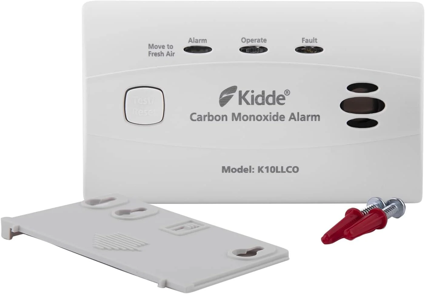 بسته 2 عددی هشدار دهنده مونوکسید کربن با باتری مهر و موم شده با عمر طولانی Kidde 10LLCO