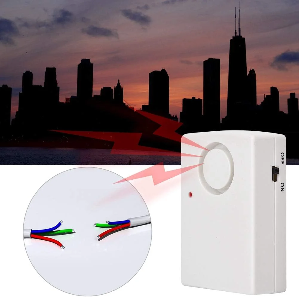 آشکارساز قطع برق KAILANDUO، آلارم خودکار قطع برق، آلارم LED با دسیبل بالا، آشکارساز ضد سرقت سیم، مناسب برای خانه، کارخانه، نیروگاه