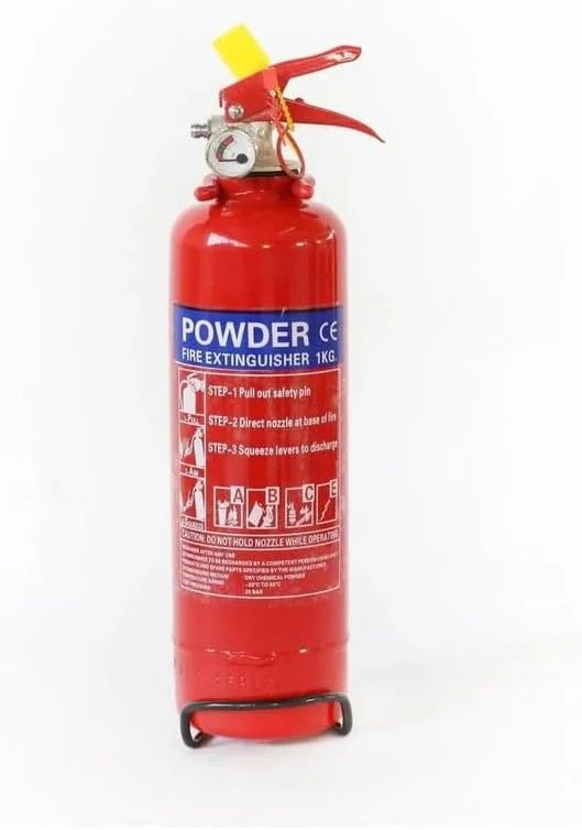 خاموش کننده آتش ۱ کیلوگرمی DCP - پودر خشک - مورد تایید سازمان آتش نشانی امارات متحده عربی - برای خودرو، آشپزخانه، منزل، دفتر، دریایی - مورد تایید LPCB - طفاية حريق ١ كجم للمنازل والسيارات