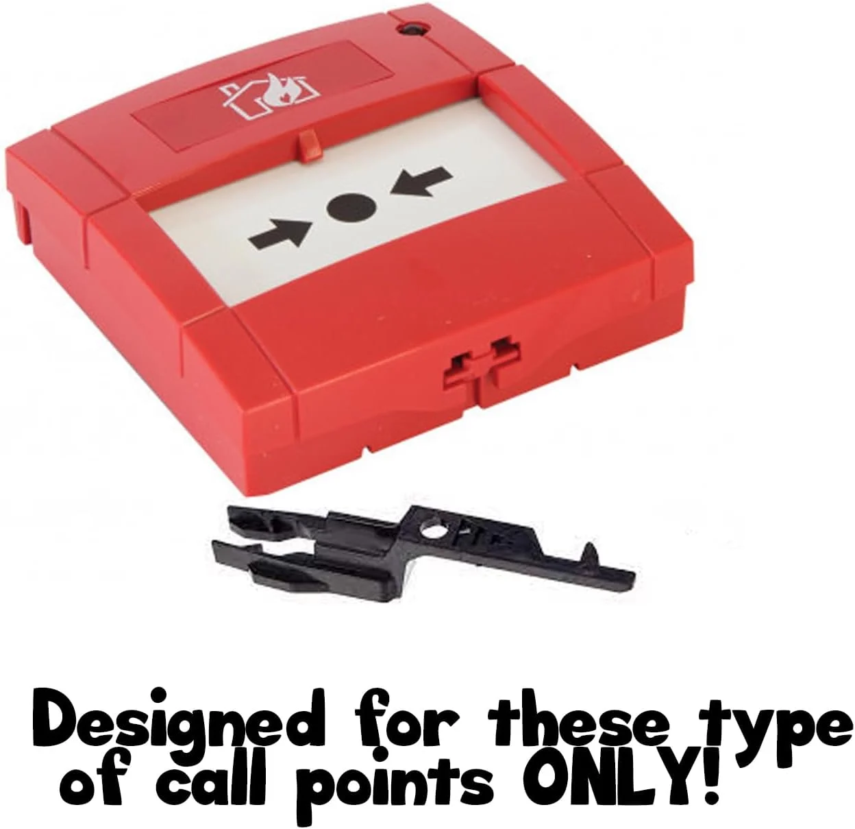 محافظ شیشه اعلام حریق لولایی هاوس هولد پلاستیک شفاف [بسته 5 عددی] سازگار با مدل های KAC