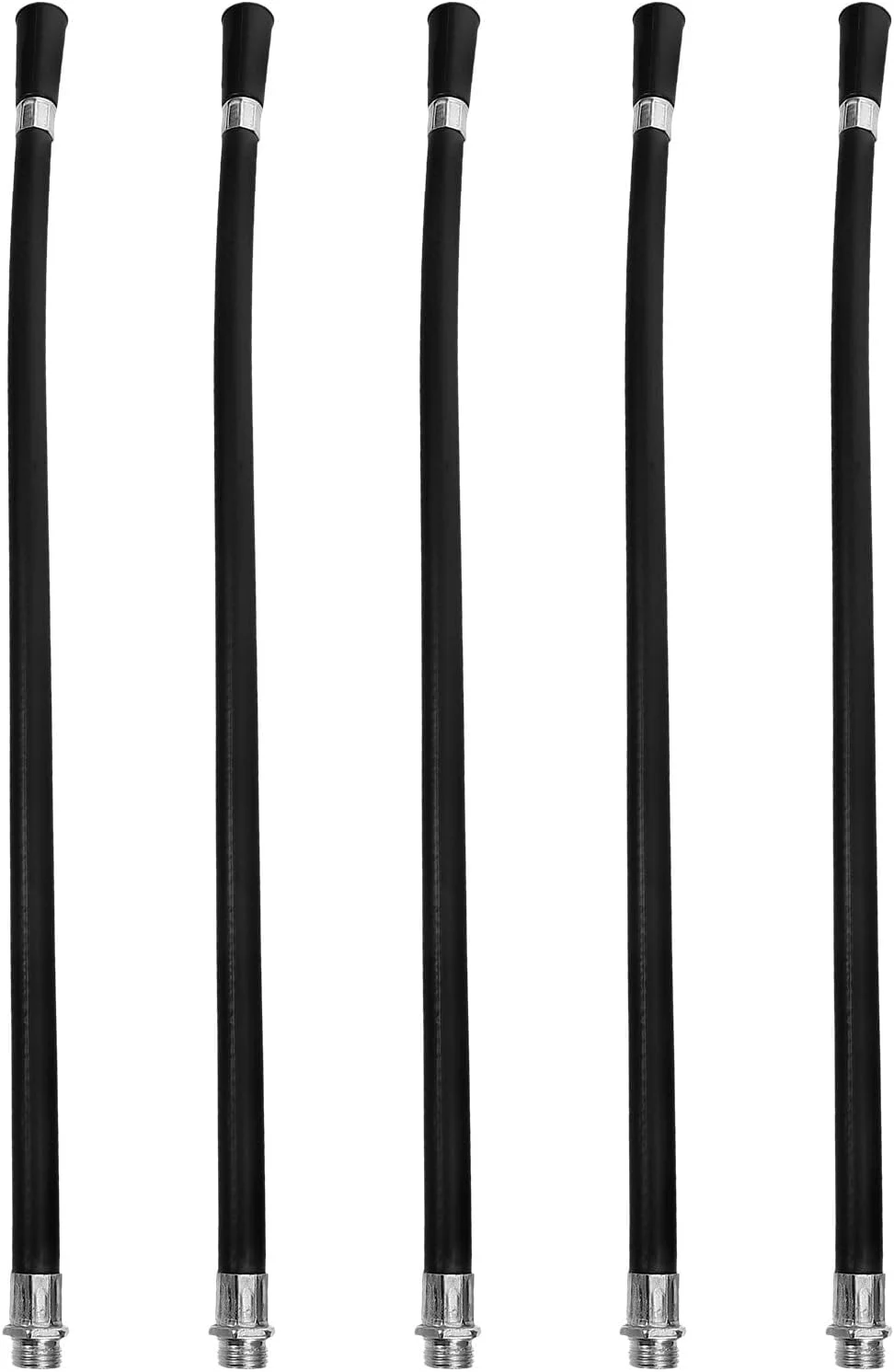 شلنگ خاموش کننده Housoutil، 5 عدد شلنگ پودر خشک خاموش کننده، شلنگ پلاستیکی خاموش کننده آتش 50 سانتی متری، شلنگ نازل خاموش کننده مشکی