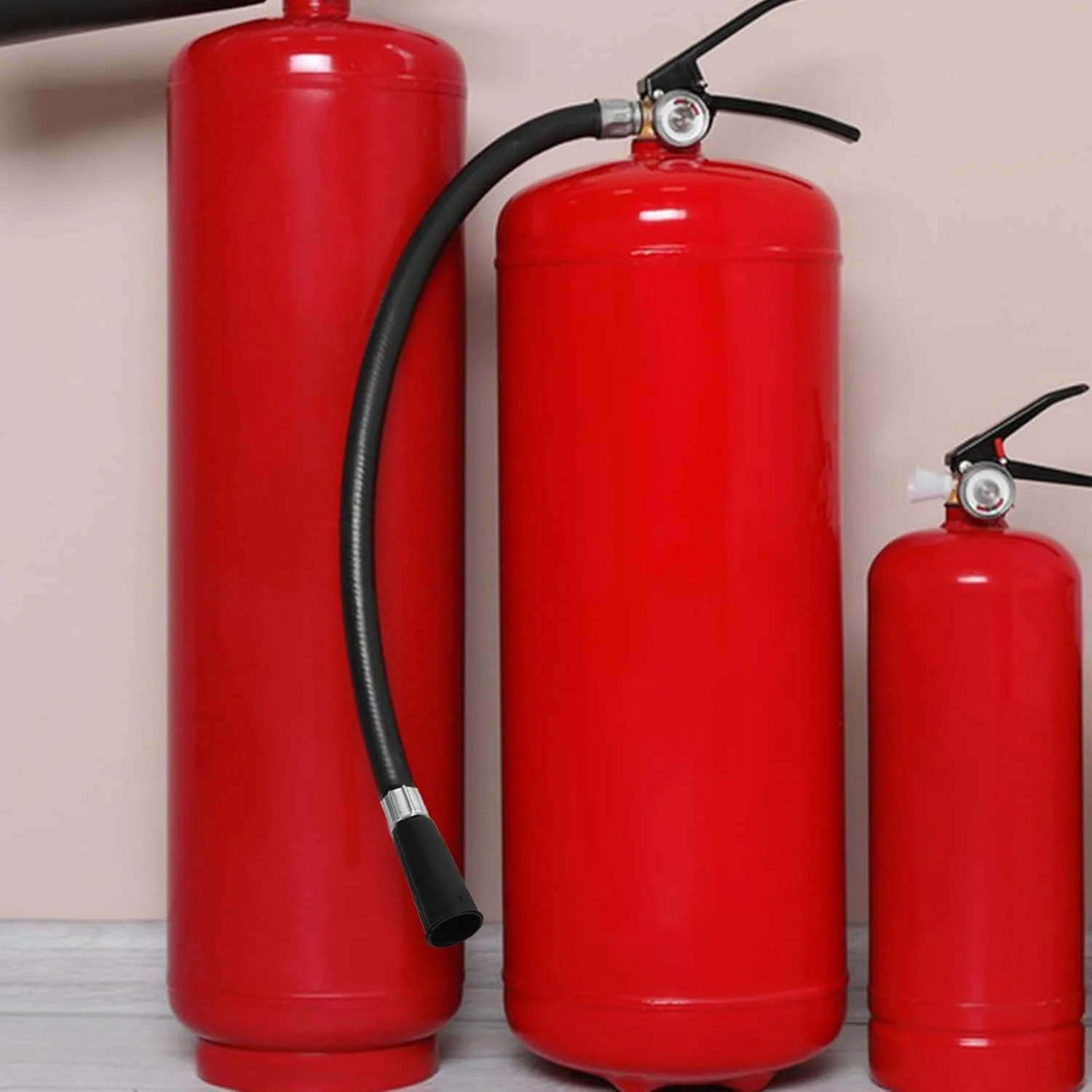 شلنگ خاموش کننده Housoutil، 5 عدد شلنگ پودر خشک خاموش کننده، شلنگ پلاستیکی خاموش کننده آتش 50 سانتی متری، شلنگ نازل خاموش کننده مشکی