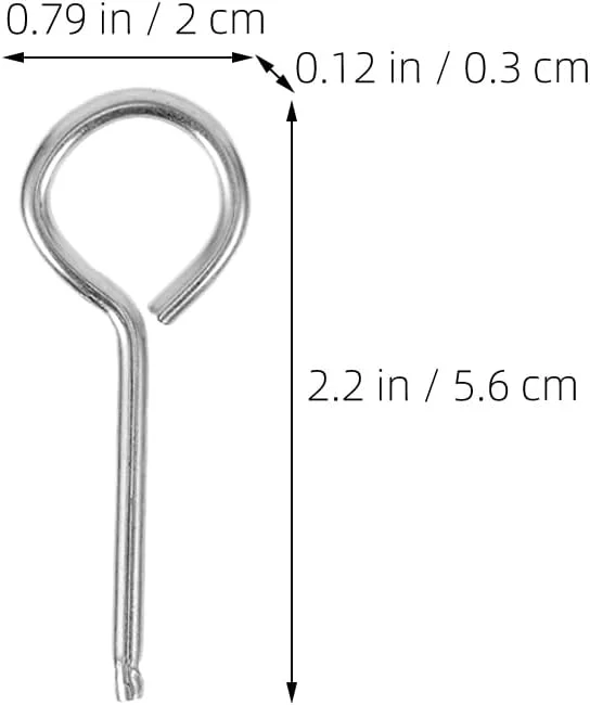 HEMOTON 20 مجموعه پین های ایمنی قفل آتش خاموش کن برای جایگزینی آتش خاموش کن، پین ایمنی برای تجهیزات آتش خاموش کن، قطعه آتش خاموش کن، آهن فلزی