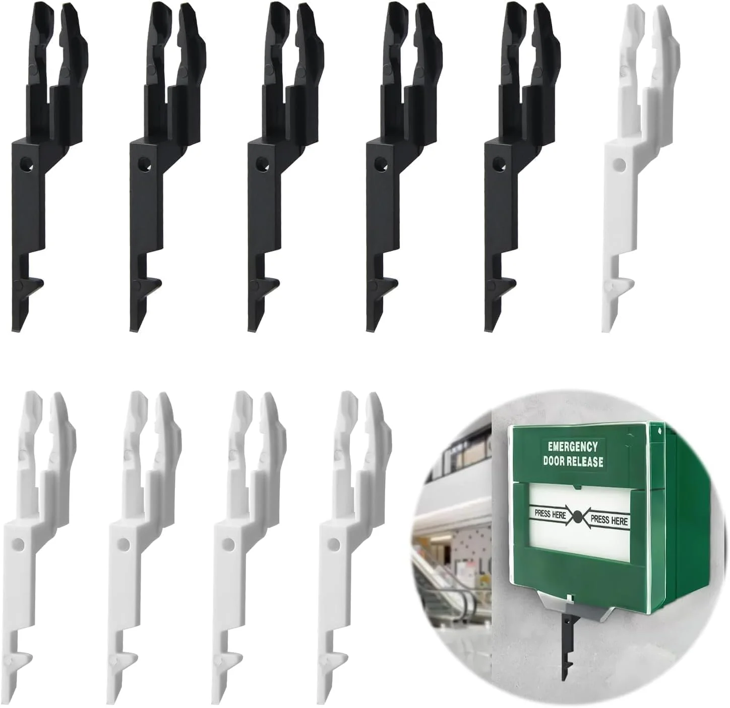 مجموعه 10 عددی کلید تست آلارم آتش نشانی یونیورسال، کلیدهای تست نقطه تماس KAC، کلید یدکی رهاسازی درب اضطراری، قابل استفاده با تمام نسخه ها، سازگار با Fulleon Gent Apollo Menvier Fike STI CQR، سفید و مشکی مجموعه 10 عددی کلید تست آلارم آتش نشانی یونیورسال، کلیدهای تست نقطه تماس KAC، کلید یدکی رهاسازی درب اضطراری، قابل استفاده با تمام نسخه ها، سازگار با Fulleon Gent Apollo Menvier Fike STI CQR، سفید و مشکی