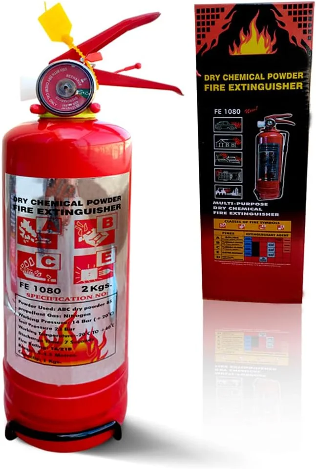 خاموش کننده آتش 2 کیلوگرمی GOODONE2 با پودر شیمیایی خشک، بسیار ایمن و با عمر طولانی، خواص عایق بسیار خوب، کاربری و استفاده آسان (2 کیلوگرم، بسته 1 عددی)