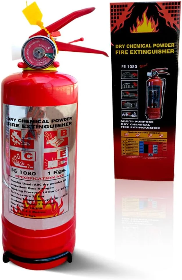 کپسول آتش نشانی 1 کیلوگرمی GOODONE2 با پودر شیمیایی خشک، بسیار ایمن و با عمر طولانی، خواص عایق بسیار خوب، کاربری و استفاده آسان (1 کیلوگرم، بسته 1 عددی)