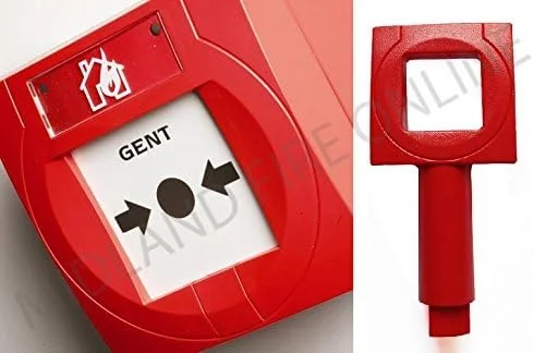 کلید تست شستی اعلام حریق جنت Honeywell Red S4-34899 بسته 5 عددی توسط Midland Fire On-Line