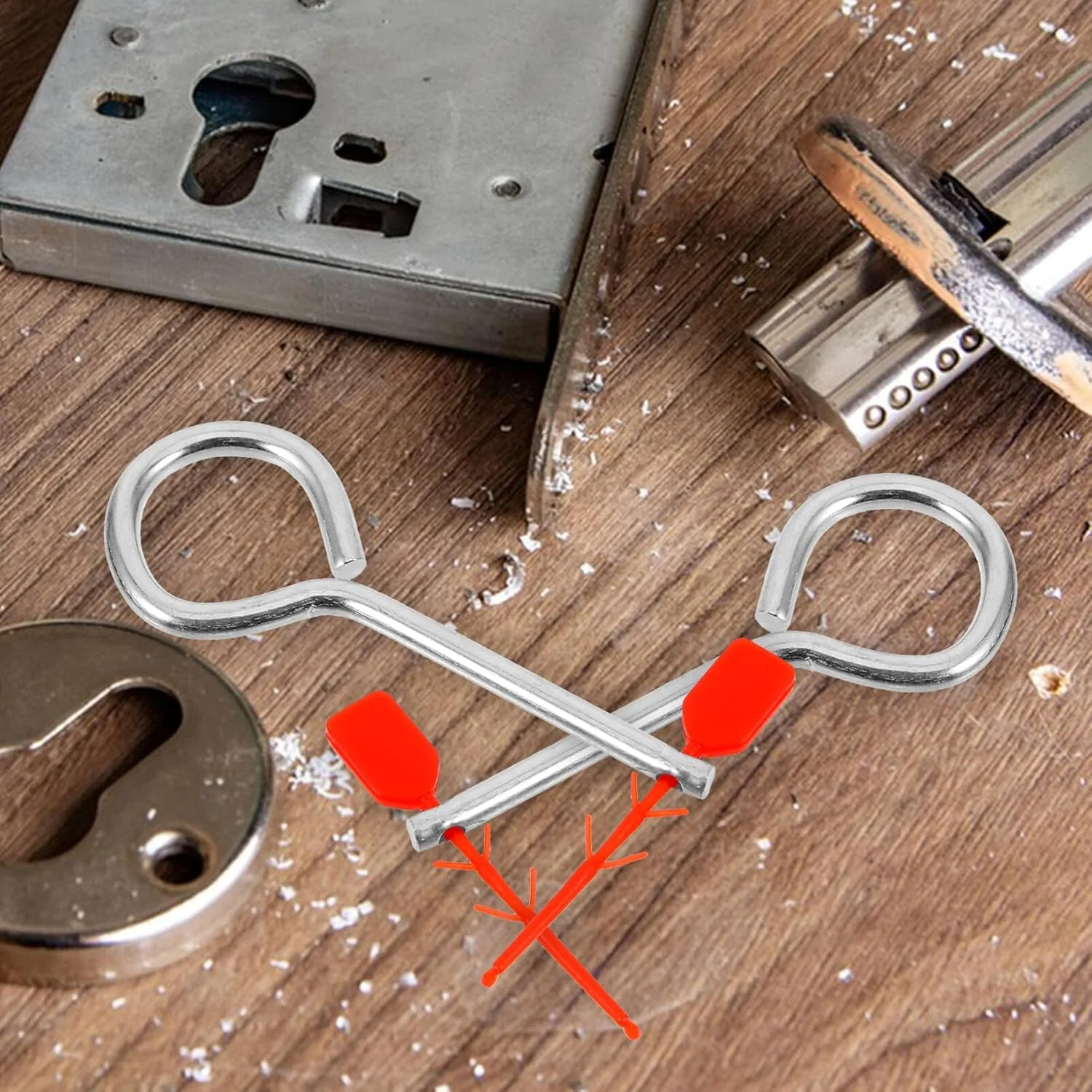 پین های ضامن کپسول آتش نشانی Gadpiparty، 10 عدد پین قفل فولادی سنگین کپسول آتش نشانی با مهر و موم های قرمز ایمنی، لوازم جانبی تجهیزات آتش نشانی