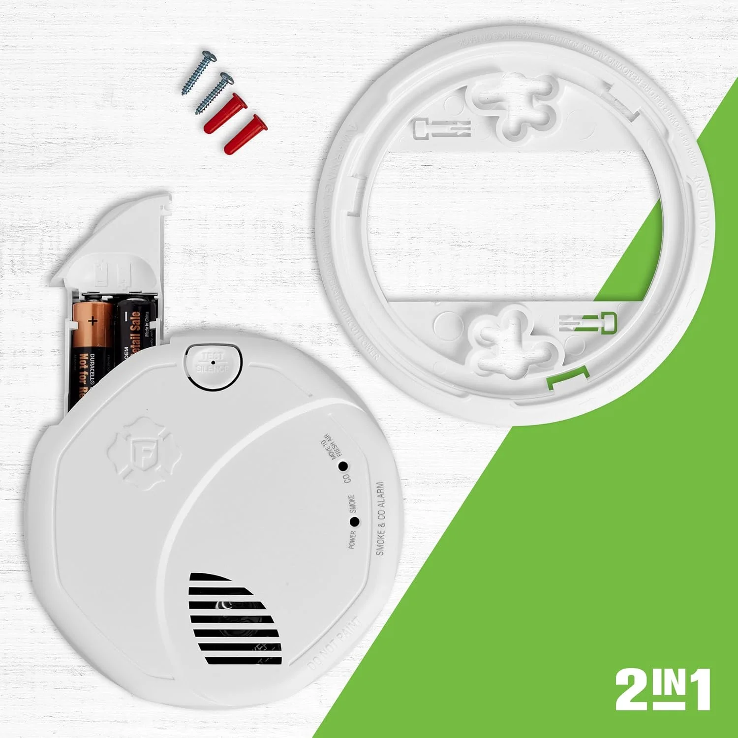 آشکارساز ترکیبی دود و مونوکسید کربن First Alert SMCO500V با قابلیت اتصال متقابل و باتری خور، همراه با هشدارهای صوتی، تک عددی آشکارساز ترکیبی دود و مونوکسید کربن First Alert SMCO500V با قابلیت اتصال متقابل و باتری خور، همراه با هشدارهای صوتی، تک عددی