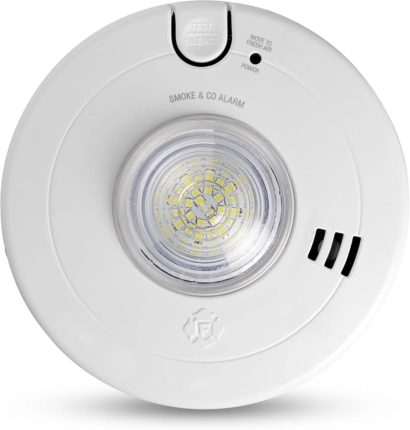 آلارم ترکیبی دود و مونوکسید کربن First Alert SMCO110LED-AC، سیم کشی ثابت با چراغ LED و باتری پشتیبان 10 ساله، بسته 1 عددی