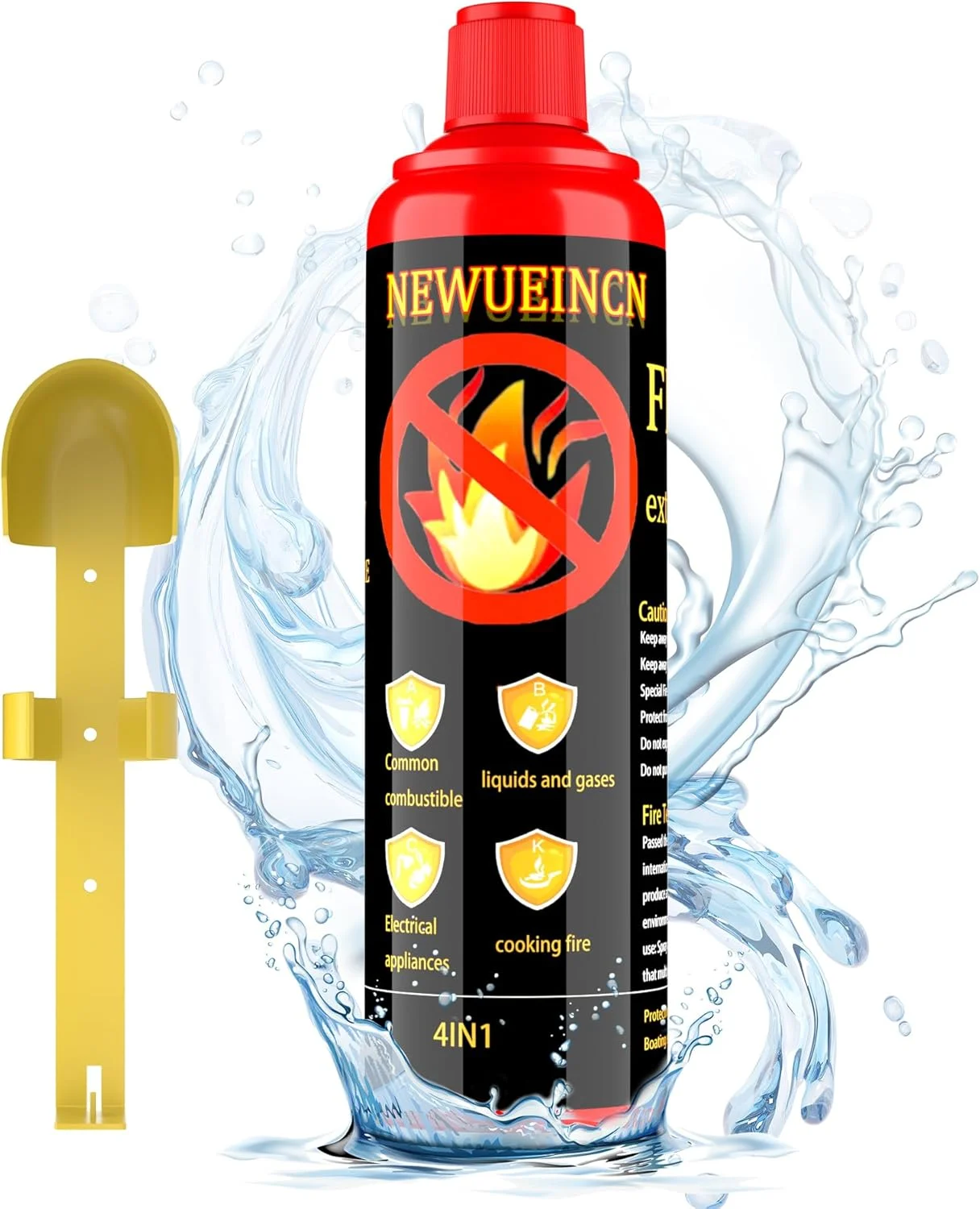 اسپری خاموش کننده آتش چند منظوره 4 در 1 برای خانه با پایه - اسپری آئروسل خاموش کننده قابل حمل برای قایق و جلوگیری از احتراق مجدد، خاموش کننده آتش نشانی مبتنی بر آب برای خودرو، آشپزخانه، ماشین، کامیون اسپری خاموش کننده آتش چند منظوره 4 در 1 برای خانه با پایه - اسپری آئروسل خاموش کننده قابل حمل برای قایق و جلوگیری از احتراق مجدد، خاموش کننده آتش نشانی مبتنی بر آب برای خودرو، آشپزخانه، ماشین، کامیون