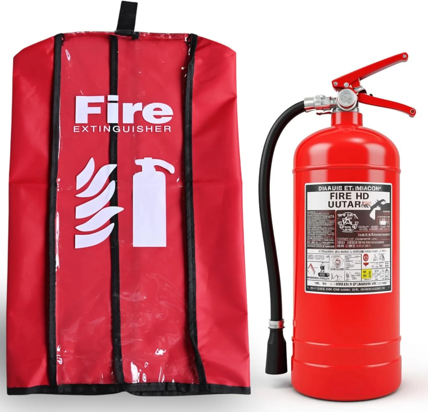 روکش کپسول آتش نشانی سایز بزرگ بسته 2 عددی - روکش محافظ در برابر گرد و غبار و خراش - آستین شفاف کپسول آتش نشانی - پوشش محافظ ضد آب و هوا - برای کپسول های تا 20 پوند روکش کپسول آتش نشانی سایز بزرگ بسته 2 عددی - روکش محافظ در برابر گرد و غبار و خراش - آستین شفاف کپسول آتش نشانی - پوشش محافظ ضد آب و هوا - برای کپسول های تا 20 پوند