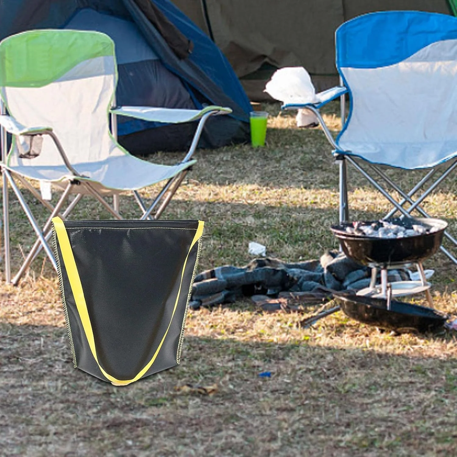 کیسه پارچه ای خاموش کننده آتش - کیسه پارچه ای خاموش کننده آتش زغال پیک نیک | کیسه نگهداری مقاوم در برابر آتش ایمنی در فضای باز