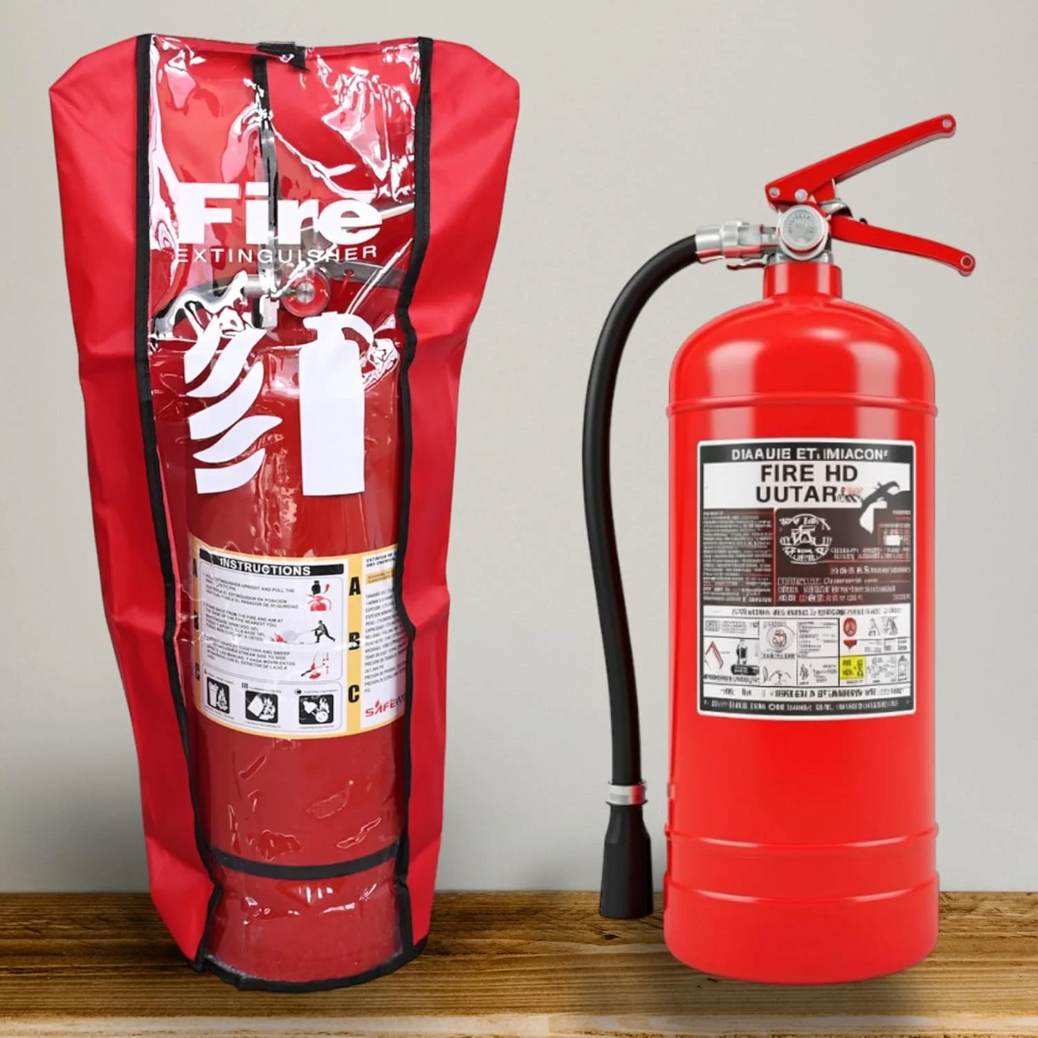 روکش کپسول آتش نشانی سایز بزرگ بسته 2 عددی - روکش محافظ در برابر گرد و غبار و خراش - آستین شفاف کپسول آتش نشانی - پوشش محافظ ضد آب و هوا - برای کپسول های تا 20 پوند روکش کپسول آتش نشانی سایز بزرگ بسته 2 عددی - روکش محافظ در برابر گرد و غبار و خراش - آستین شفاف کپسول آتش نشانی - پوشش محافظ ضد آب و هوا - برای کپسول های تا 20 پوند