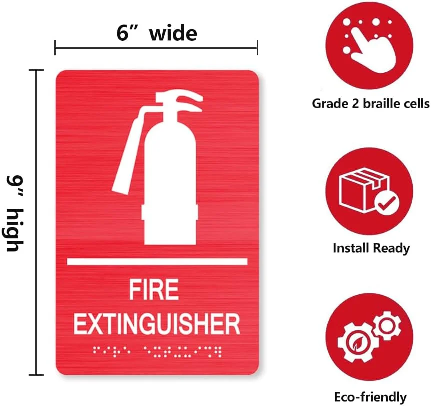 علامت کپسول آتش نشانی با بریل درجه 2 - برچسب های لمسی بریل برای مراکز خرید، ساختمان اداری، مدارس و رستوران ها، 15x23 سانتی متر (1 عدد) علامت کپسول آتش نشانی با بریل درجه 2 - برچسب های لمسی بریل برای مراکز خرید، ساختمان اداری، مدارس و رستوران ها، 15x23 سانتی متر (1 عدد)