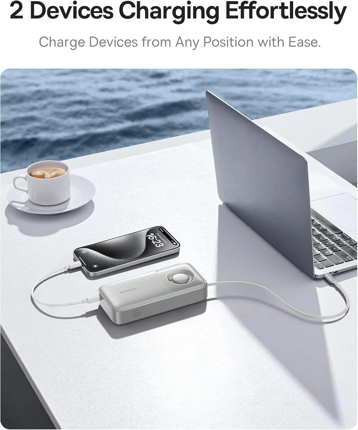 پاوربانک 65 واتی Baseus با ظرفیت 20000 میلی آمپر ساعت، شارژر قابل حمل لپ تاپ با کابل USB C جمع شونده داخلی، بسته باتری شارژ سریع برای Steam Deck، MacBook Pro، iPad، سری iPhone 16/15، Samsung S23 S22 (نقره ای) پاوربانک 65 واتی Baseus با ظرفیت 20000 میلی آمپر ساعت، شارژر قابل حمل لپ تاپ با کابل USB C جمع شونده داخلی، بسته باتری شارژ سریع برای Steam Deck، MacBook Pro، iPad، سری iPhone 16/15، Samsung S23 S22 (نقره ای)