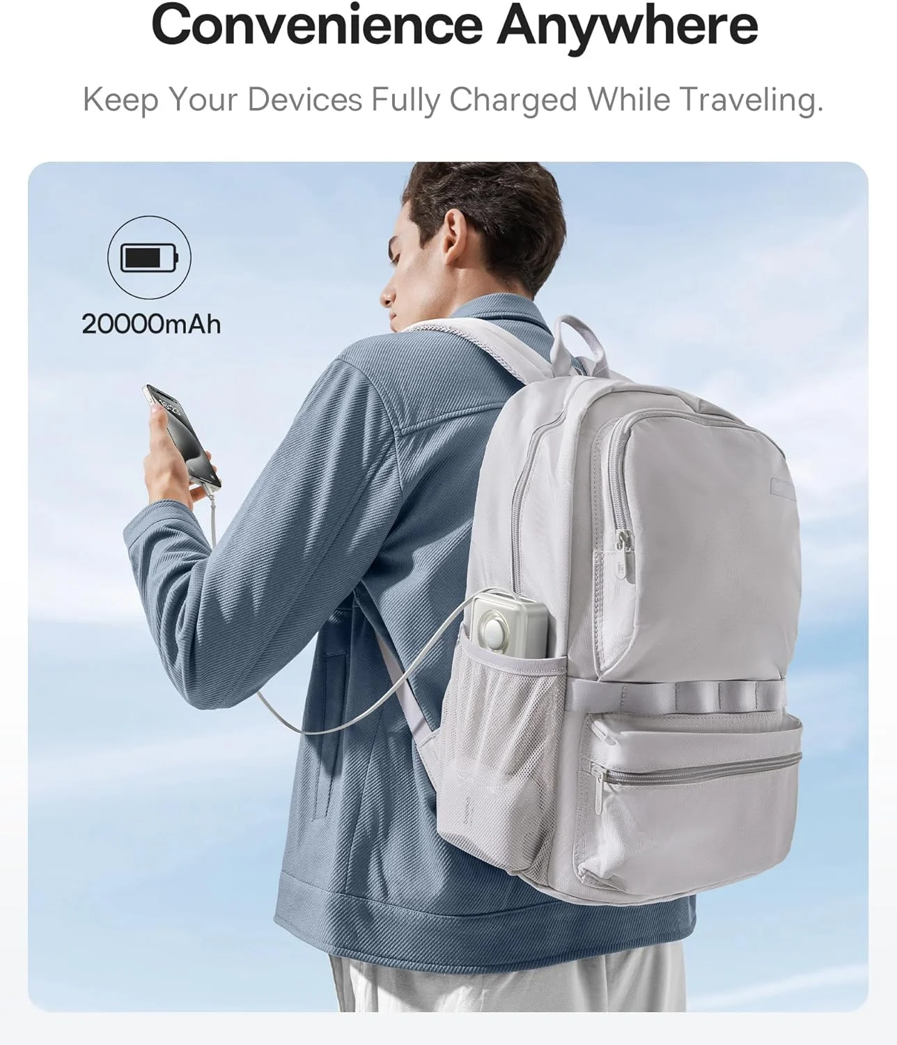 پاوربانک 65 واتی Baseus با ظرفیت 20000 میلی آمپر ساعت، شارژر قابل حمل لپ تاپ با کابل USB C جمع شونده داخلی، بسته باتری شارژ سریع برای Steam Deck، MacBook Pro، iPad، سری iPhone 16/15، Samsung S23 S22 (نقره ای) پاوربانک 65 واتی Baseus با ظرفیت 20000 میلی آمپر ساعت، شارژر قابل حمل لپ تاپ با کابل USB C جمع شونده داخلی، بسته باتری شارژ سریع برای Steam Deck، MacBook Pro، iPad، سری iPhone 16/15، Samsung S23 S22 (نقره ای)