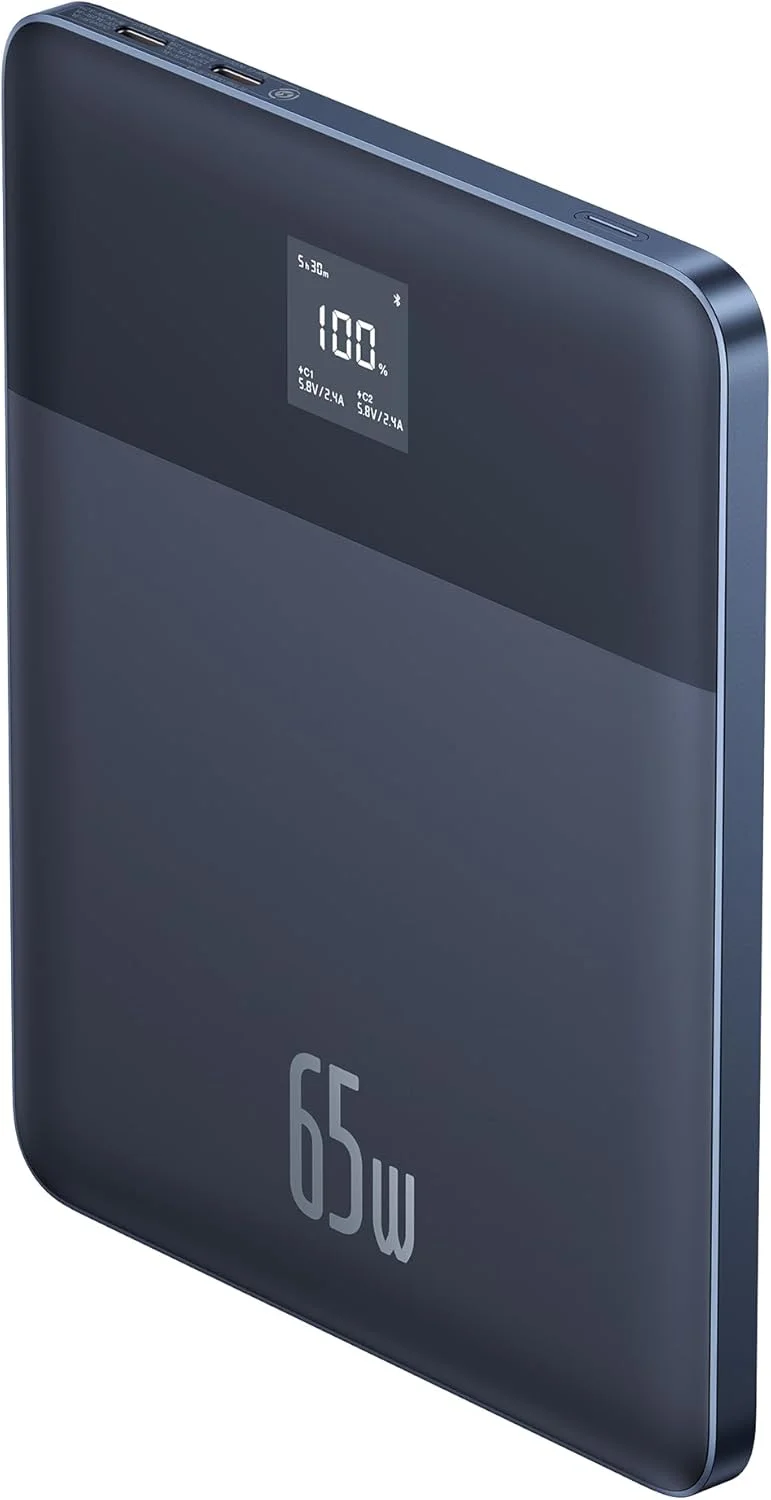 پاوربانک 12000mAh Baseus Blade2 با نمایشگر دیجیتال 65W - آبی ماریانا پاوربانک 12000mAh Baseus Blade2 با نمایشگر دیجیتال 65W - آبی ماریانا