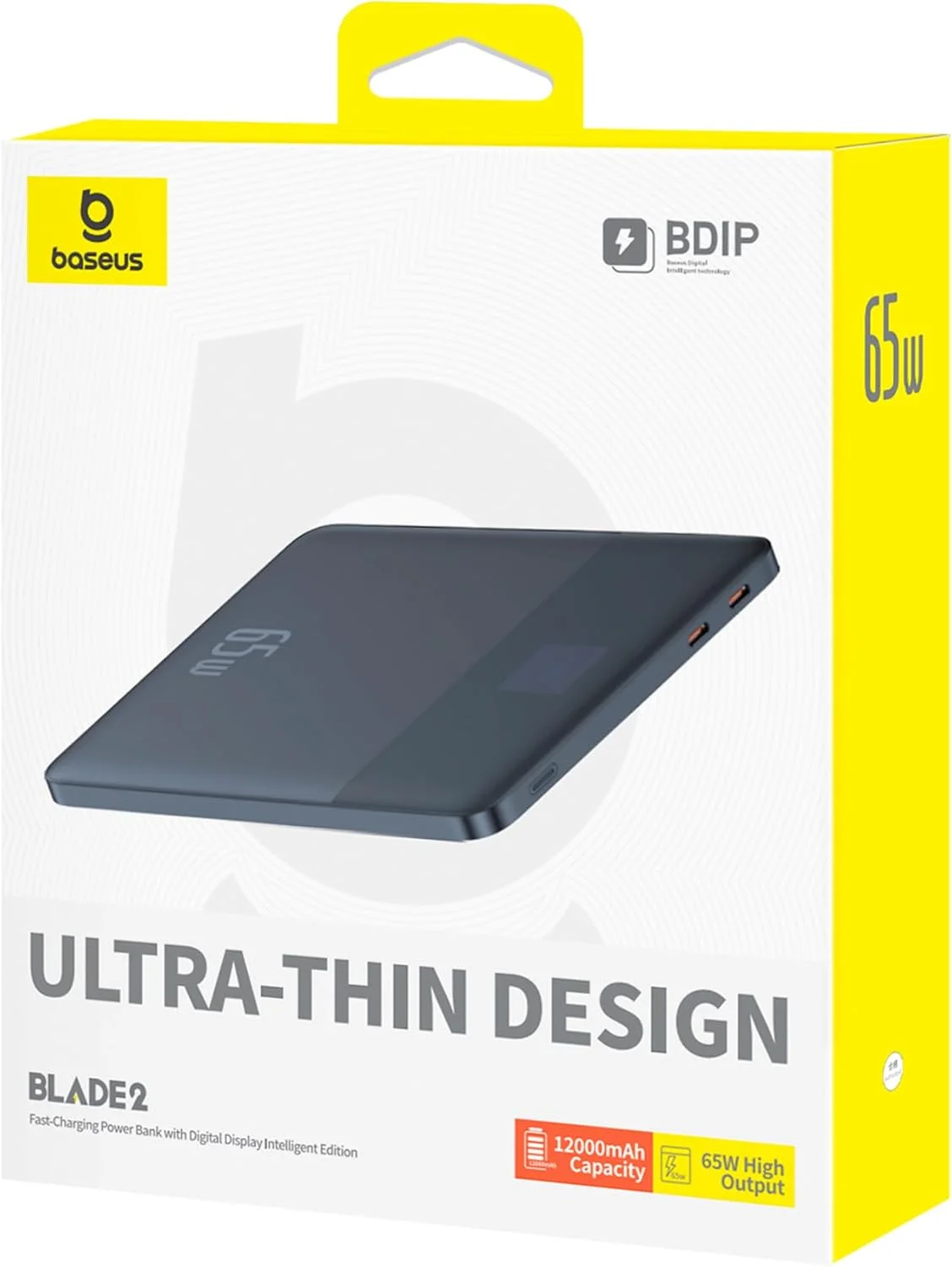 پاوربانک 12000mAh Baseus Blade2 با نمایشگر دیجیتال 65W - آبی ماریانا پاوربانک 12000mAh Baseus Blade2 با نمایشگر دیجیتال 65W - آبی ماریانا