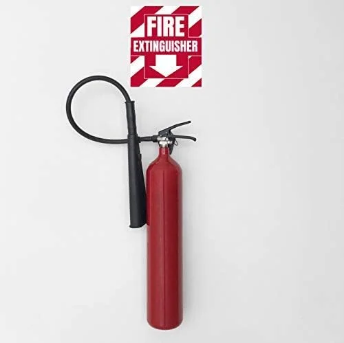 برچسب علامت کپسول آتش نشانی EZ - بسته 3 عددی برچسب خود چسب مقاوم در برابر آب و هوا و اشعه ماوراء بنفش