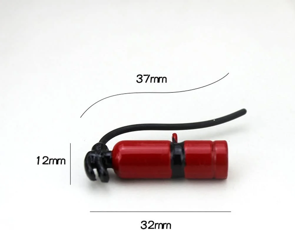 2 عدد مینی کپسول آتش نشانی تزئینی، لوازم جانبی خانه مینیاتوری برای تزئین منظره