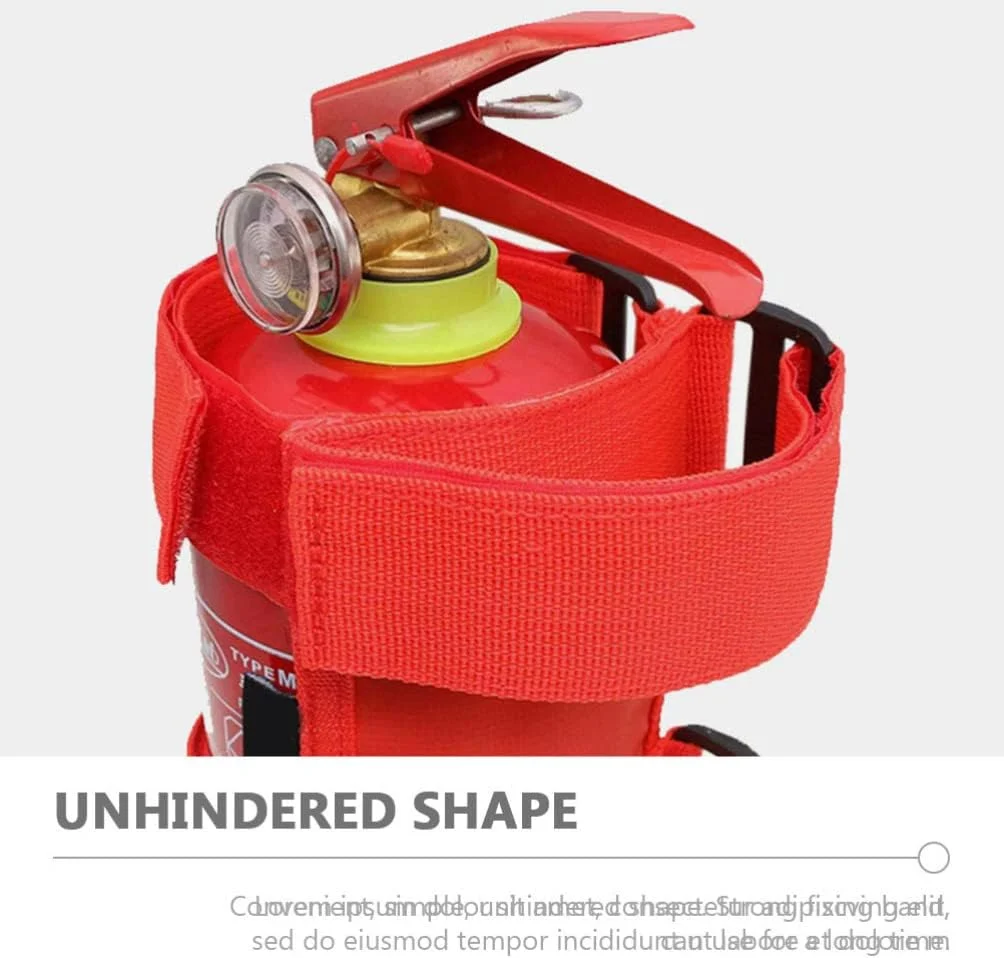 بند نگهدارنده کپسول آتش نشانی خودرو، مقاوم در برابر سایش، تسمه نگهدارنده کپسول آتش نشانی، قرمز