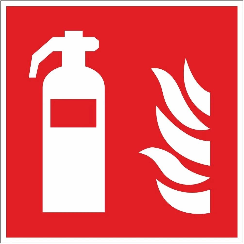 برچسب محافظت در برابر آتش HDmirrorR Fire Protection Sticker F001 از easydruck24de: خاموش کننده آتش، 10 × 10 سانتی متر، Art. hin_157، DIN EN ISO 7010، یادداشت، هشدار، محافظت در برابر آتش، خاموش کننده آتش