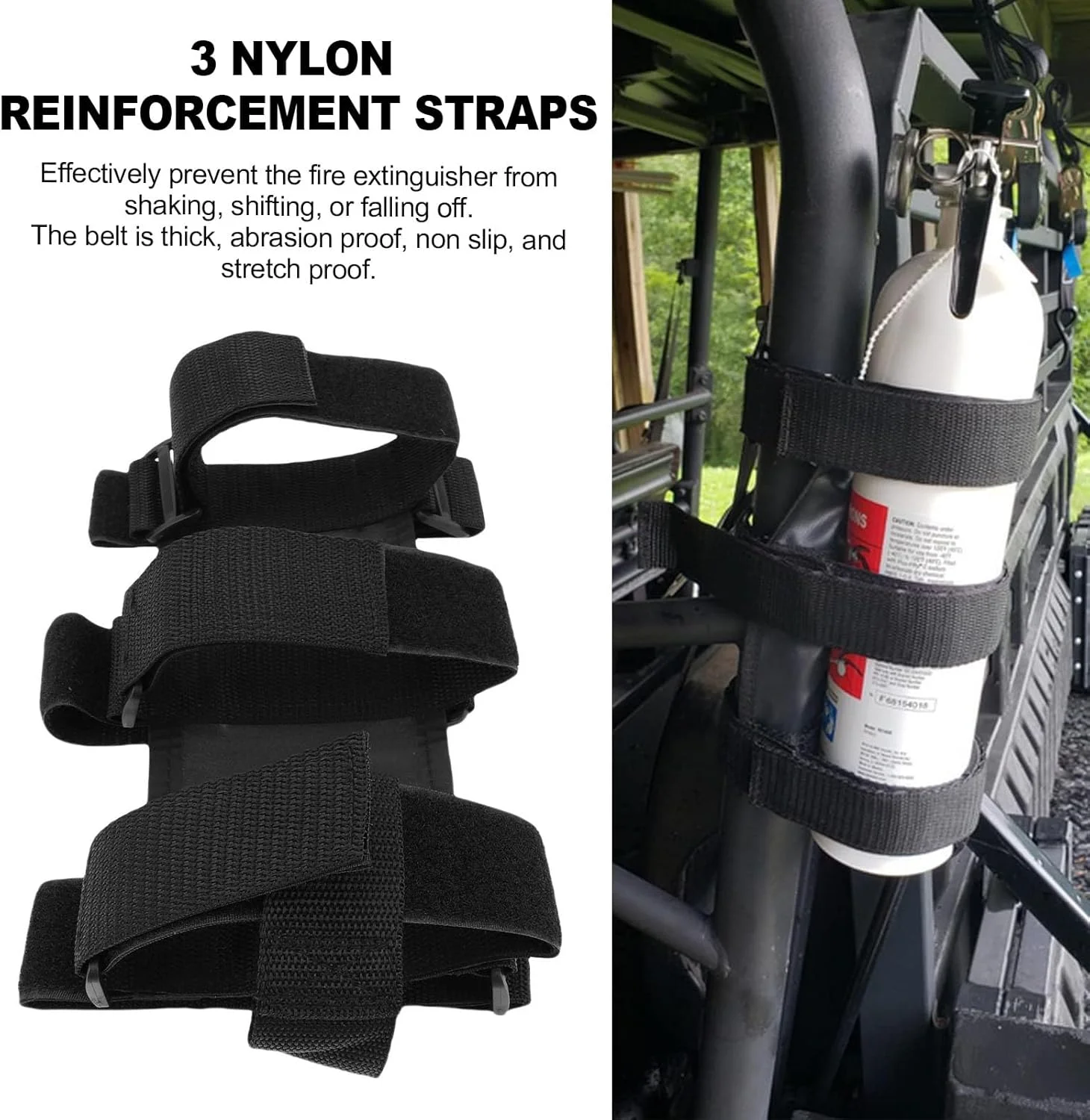 نگهدارنده کپسول آتش نشانی Jiawu با طراحی ایمن و سازگار - 2 عدد بست نگهدارنده کپسول آتش نشانی برای JK، JKU، TJ، CJ