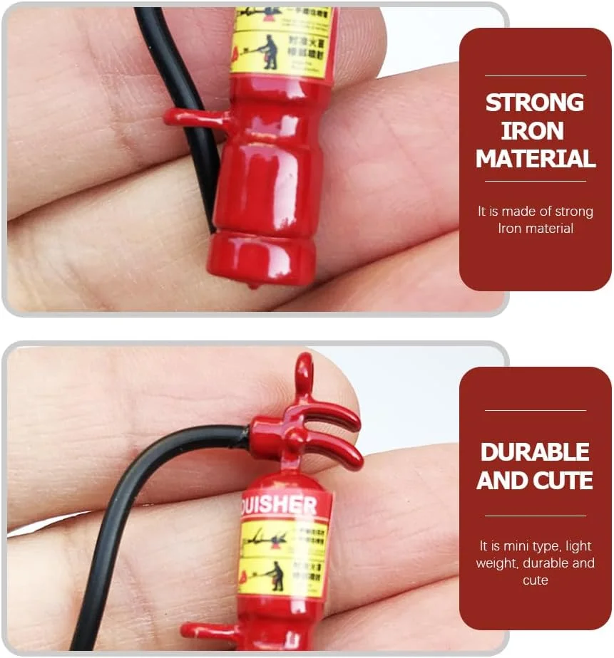 بهترین زون مجموعه 15 عددی مینیاتوری کپسول آتش نشانی اسباب بازی، لوازم بیرونی، ابزار کاردستی، دکور خانه، مدل های منظره کوچک، اسباب بازی آب پاش