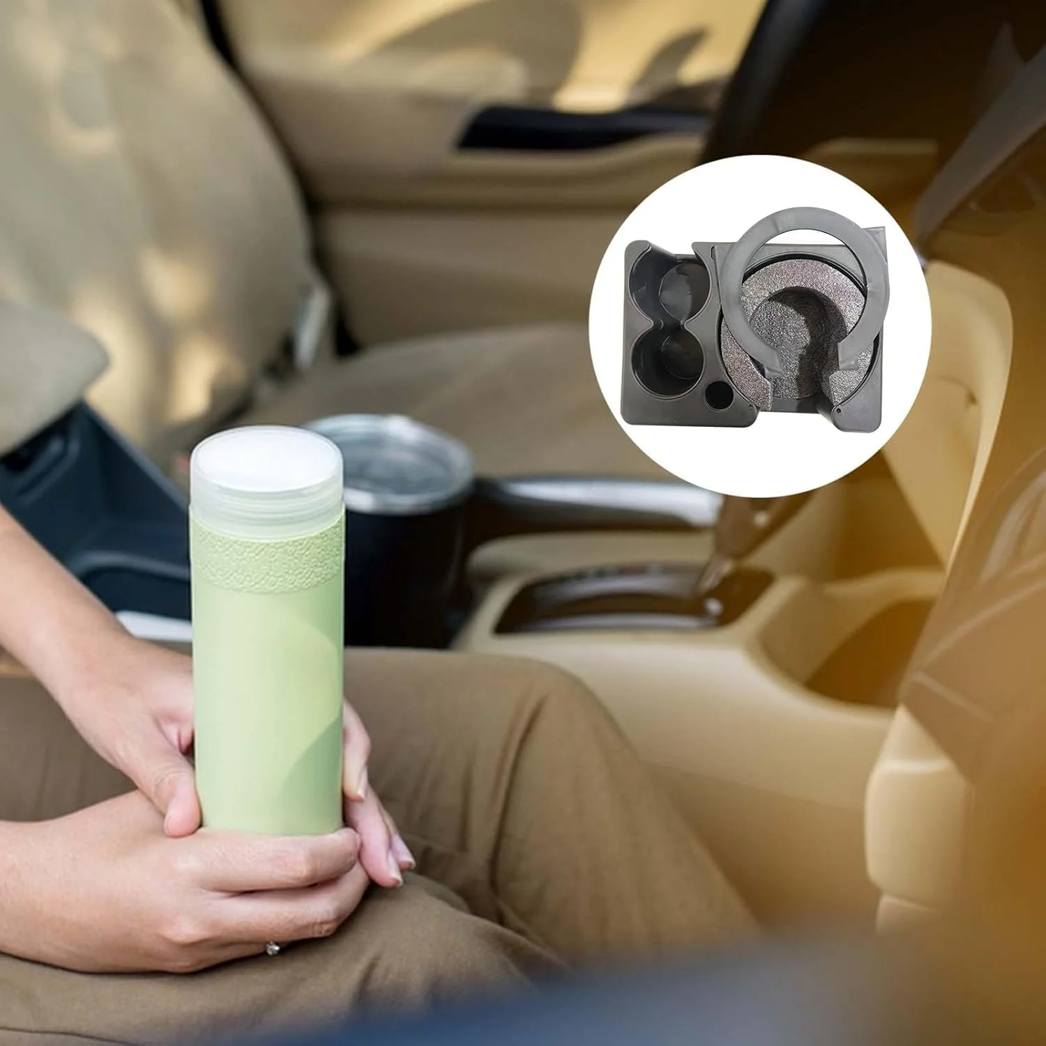 نگهدارنده لیوان خودرو | پایه ثابت کپسول آتش نشانی 4 سوراخه - نگهدارنده چند منظوره بطری آب خودرو لوازم جانبی داخلی خودرو مقاوم در برابر حرارت برای مسافرت های خانگی