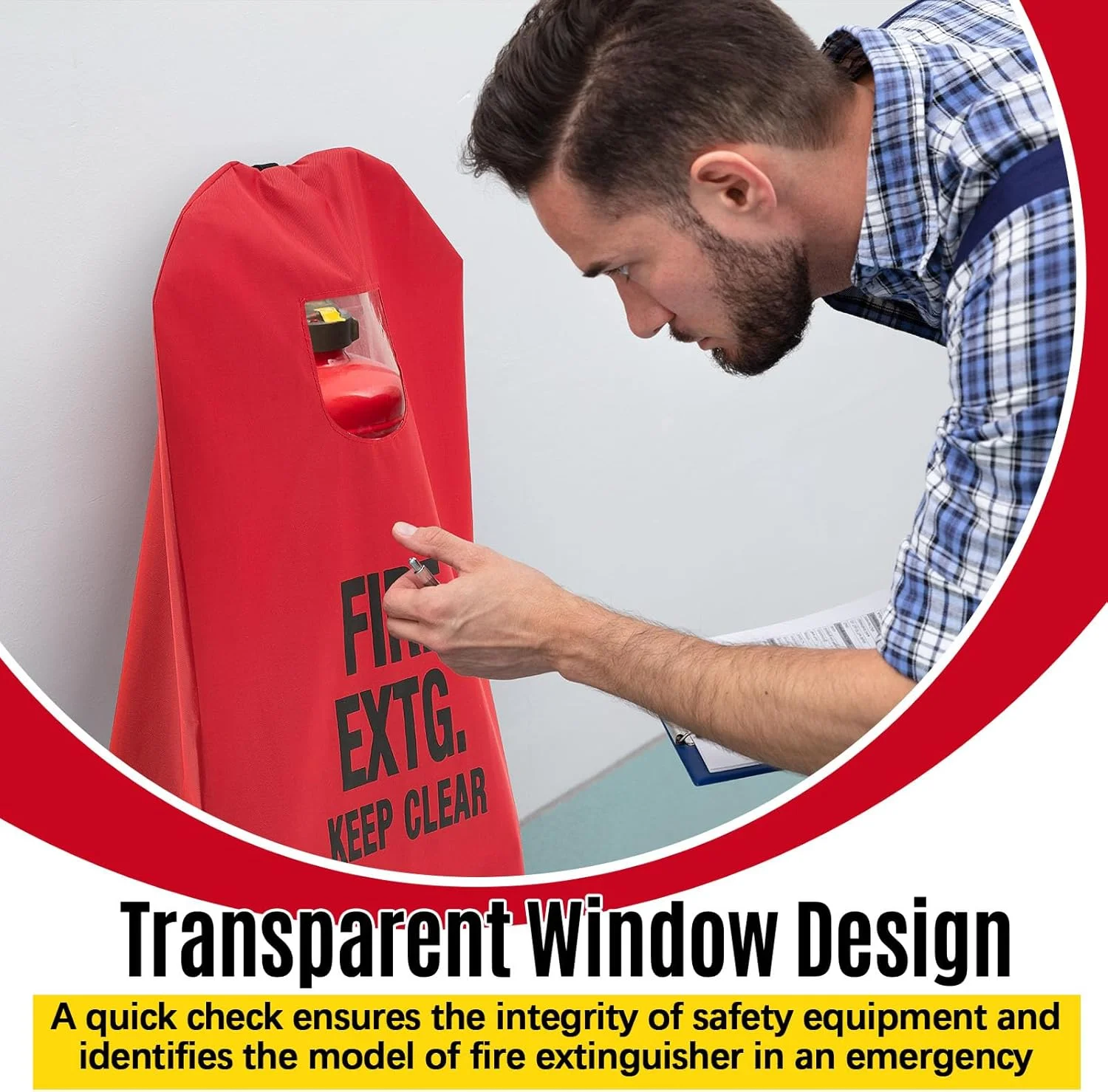 دو عدد روکش کپسول آتش نشانی Amylove، سایز بزرگ، مناسب برای کپسول های 2.2 تا 5.9 کیلوگرمی، محافظ ضخیم و مقاوم در برابر ساییدگی و خراشیدگی (43 × 56 سانتی متر) دو عدد روکش کپسول آتش نشانی Amylove، سایز بزرگ، مناسب برای کپسول های 2.2 تا 5.9 کیلوگرمی، محافظ ضخیم و مقاوم در برابر ساییدگی و خراشیدگی (43 × 56 سانتی متر)