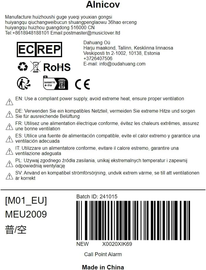 شستی اعلام حریق قابل تنظیم مجدد Alnicov با محافظ پوشش بالابر آژیر، نصب سطحی با نشانگر وضعیت LED، پلاستیک قرمز، کلید رهاسازی قفل درب خروج اضطراری شستی اعلام حریق قابل تنظیم مجدد Alnicov با محافظ پوشش بالابر آژیر، نصب سطحی با نشانگر وضعیت LED، پلاستیک قرمز، کلید رهاسازی قفل درب خروج اضطراری