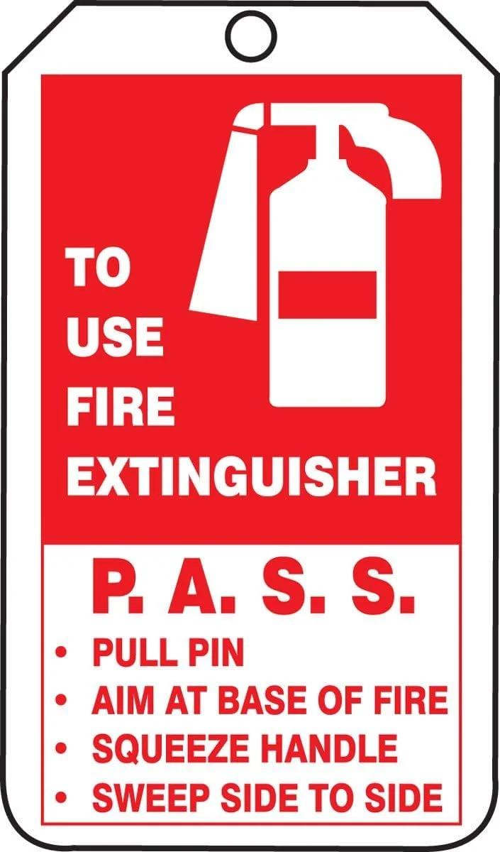برچسب کوچک Accuform TRM101PTP، نوشته "FIRE EXTINGUISHER INSPECTION RECORD"، 4.25 اینچ در 2.125 اینچ TRM101PTP، بسته 25 عددی - تصویر 3