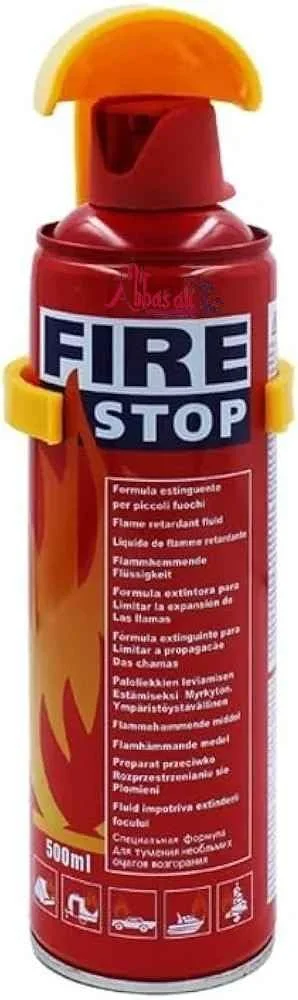 اسپری آتش نشانی 500 میلی لیتری عباسعلی، خاموش کننده آتش خودرو، خاموش کننده 5 در 1 Stay Safe، اسپری آب پایه خاموش کننده، برای خانه، آشپزخانه، ماشین، گاراژ، قایق، حمل آسان